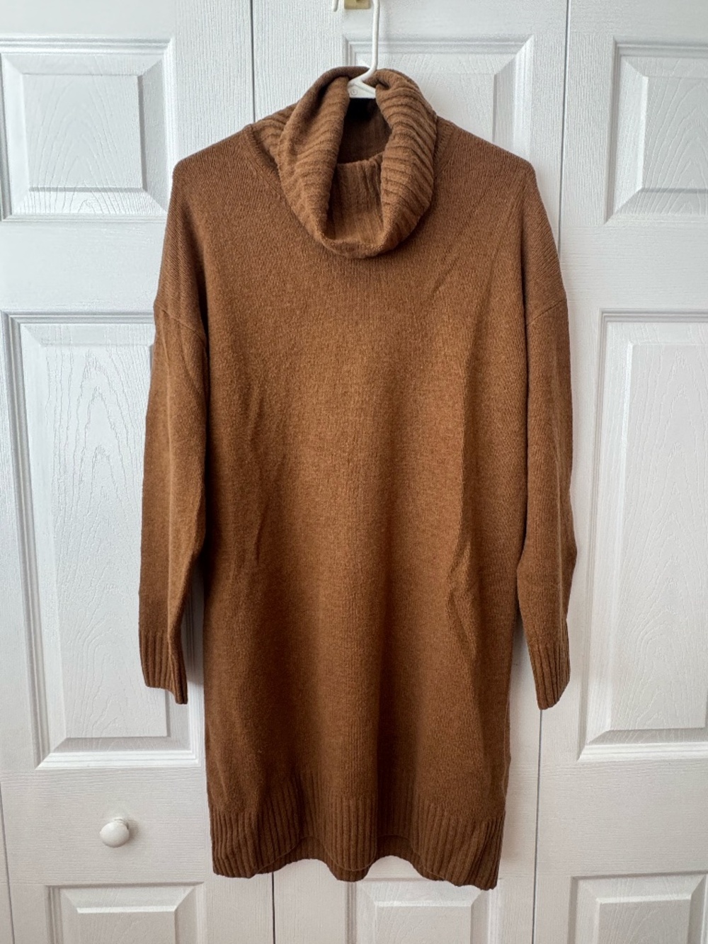 GAP Cozy Cowl/Turtle Neck Sweater Dress in Brown - Size Small
